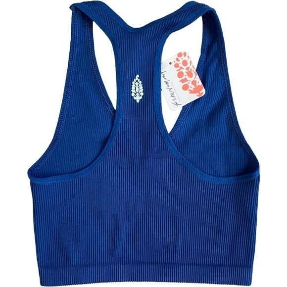 Free People Free Throw Crop Top Yoga Workout Sports Top Womens Size XS New - Picture 5 of 10